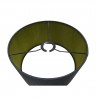 Buy 30 cm Cylinder Fabric Lampshade Midnight Black/Green Olive