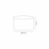 Buy 30 cm Cylinder Fabric Lampshade Raw Cocoa/Grecian Bronze