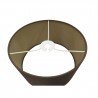 Buy 30 cm Cylinder Fabric Lampshade Raw Cocoa/Grecian Bronze