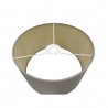 Buy 30 cm Cylinder Fabric Lampshade Taupe/Halo Gold
