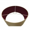 Buy 40 cm Cylinder Fabric Lampshade Antique Gold/Ruby