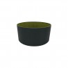 Buy 40 cm Cylinder Fabric Lampshade Midnight Black/Green Olive