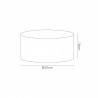 Buy 40 cm Cylinder Fabric Lampshade Midnight Black/Green Olive