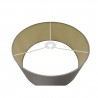 Buy 40 cm Cylinder Fabric Lampshade Taupe/Halo Gold