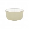 Buy 50 cm Faux Silk Fabric Lampshade Ivory Pearl/White Laminate