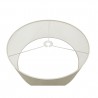 Buy 50 cm Faux Silk Fabric Lampshade Ivory Pearl/White Laminate