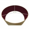 Buy 50 cm Cylinder Fabric Lampshade Antique Gold/Ruby