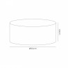 Buy 50 cm Cylinder Fabric Lampshade Midnight Black/Green Olive