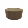 Buy 50 cm Cylinder Fabric Lampshade Raw Cocoa/Grecian Bronze