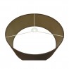 Buy 50 cm Cylinder Fabric Lampshade Raw Cocoa/Grecian Bronze