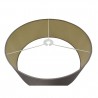 Buy 50 cm Cylinder Fabric Lampshade Taupe/Halo Gold