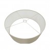 Buy 60 cm Faux Silk Fabric Lampshade Ivory Pearl/White Laminate