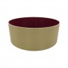 DY_D0296 60 cm Cylinder Fabric Lampshade Antique Gold/Ruby