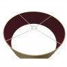 DY_D0296 60 cm Cylinder Fabric Lampshade Antique Gold/Ruby