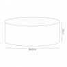 Buy 60 cm Cylinder Fabric Lampshade Midnight Black/Green Olive