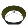 Buy 60 cm Cylinder Fabric Lampshade Midnight Black/Green Olive