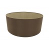 Buy 60 cm Cylinder Fabric Lampshade Raw Cocoa/Grecian Bronze