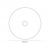 Buy Universal 500mm Frosted Acrylic Diffuser Chrome Centre