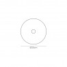 Buy Universal 300mm Frosted Acrylic Diffuser Nickel Centre