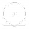 Buy Universal 600mm Frosted Acrylic Diffuser Nickel Centre