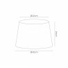 Buy 40 cm Conical Fabric Lampshade Nude Beige/Moonlight