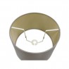Buy 40 cm Conical Fabric Lampshade Taupe/Halo Gold