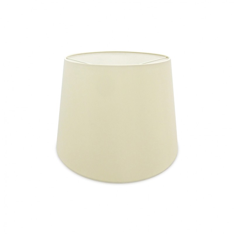 DY_D0300 45 cm Conical Fabric Lampshade Ivory Pearl/White Laminate