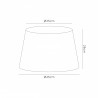 Buy 45 cm Conical Fabric Lampshade Taupe/Halo Gold