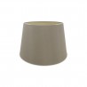 Buy 45 cm Conical Fabric Lampshade Taupe/Halo Gold