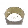 Buy 45 cm Conical Fabric Lampshade Taupe/Halo Gold