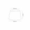 Buy 30 cm Conical Fabric Lampshade Taupe/Halo Gold