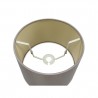 Buy 30 cm Conical Fabric Lampshade Taupe/Halo Gold