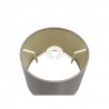 Buy 30 cm Conical Fabric Lampshade Taupe/Halo Gold