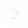 Buy 12 cm Cylinder Fabric Lampshade Nude Beige/Moonlight