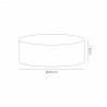Buy 45 cm Cylinder Fabric Lampshade Ivory Pearl/White Laminate