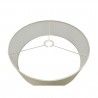 Buy 45 cm Cylinder Fabric Lampshade Ivory Pearl/White Laminate