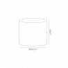 Buy 30 cm Cylinder Fabric Lampshade Ivory Pearl/White Laminate