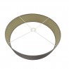 Buy 60 cm Cylinder Fabric Lampshade Taupe/Halo Gold