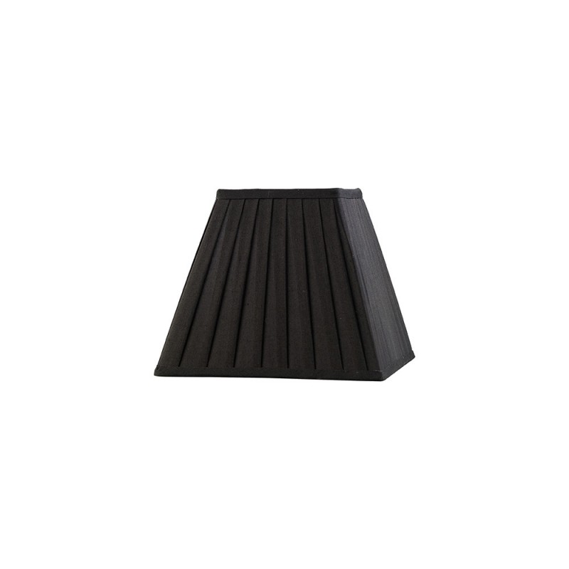 Buy 20 cm Square Pleated Lampshade Black