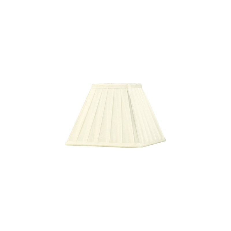 Buy 20 cm Square Pleated Lampshade Ivory