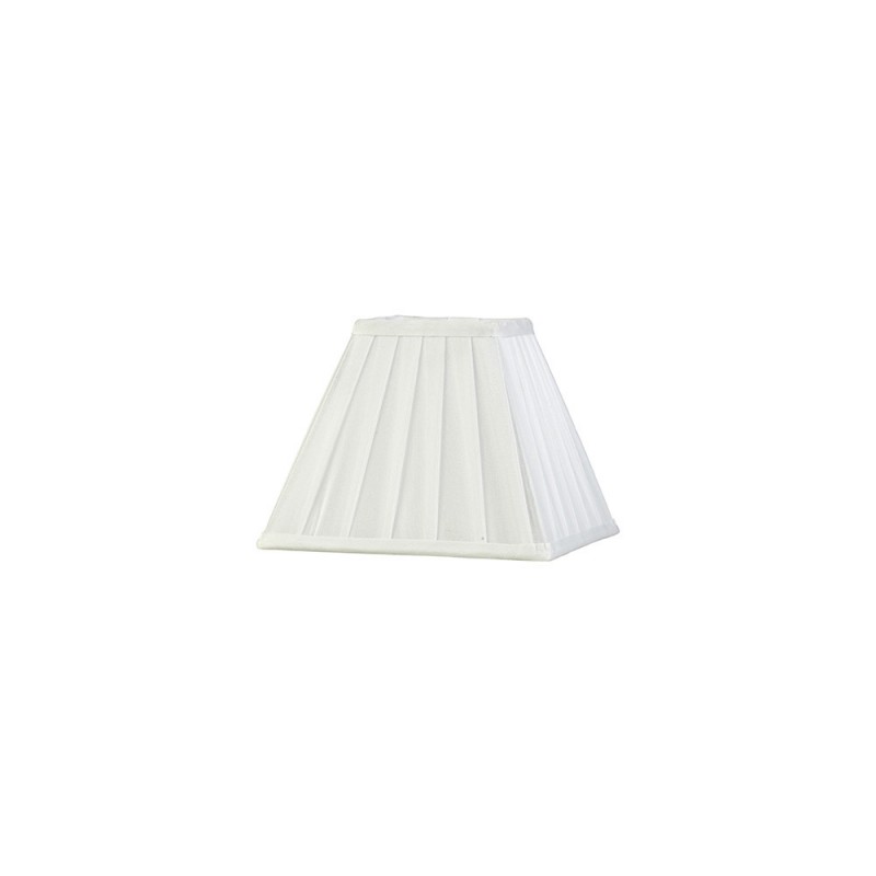 Buy 20 cm Square Pleated Lampshade White
