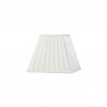 Buy 25 cm Square Pleated Lampshade White