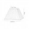 Buy 35 cm Square Pleated Lampshade Black