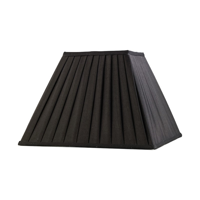 Buy 35 cm Square Pleated Lampshade Black