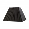Buy 35 cm Square Pleated Lampshade Black
