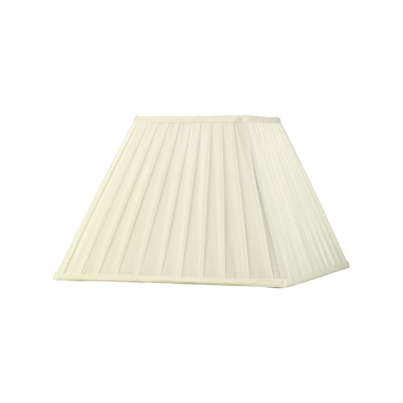 Buy 35 cm Square Pleated Lampshade Ivory