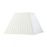 Buy 40 cm Square Pleated Lampshade White