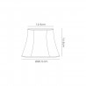 Buy 20.5 Hexagon Fabric Lampshade Cream