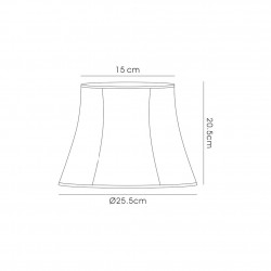 Buy 25.5 Hexagon Fabric Lampshade Cream