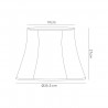 Buy 35.5 Hexagon Fabric Lampshade Cream